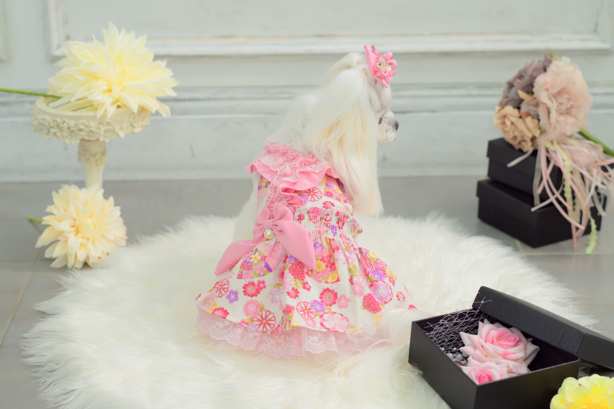 花柄和ロりワンピース