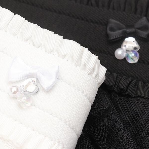 【WEB限定】チュールフリルスカート（ブラック）