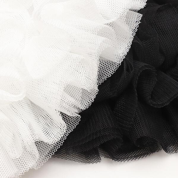 【WEB限定】チュールフリルスカート（ブラック）