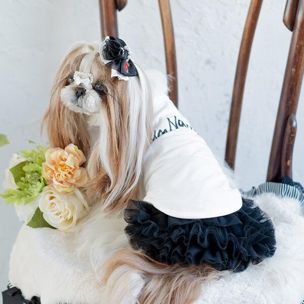 【WEB限定】チュールフリルスカート（ブラック）