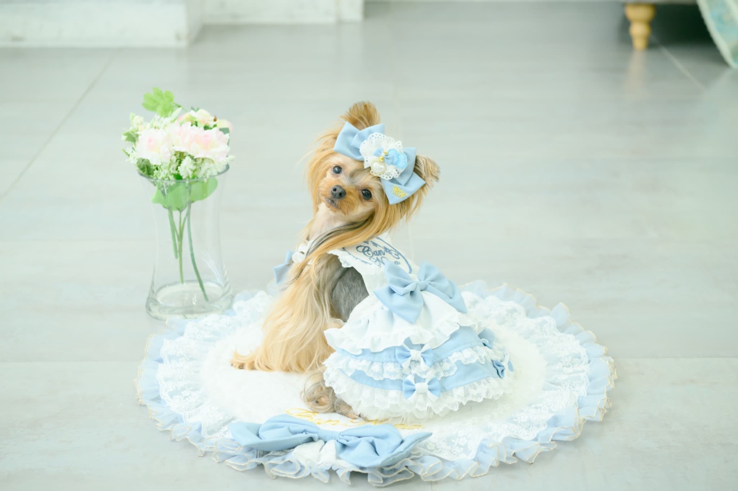 アリス エプロンワンピース（ブルー）