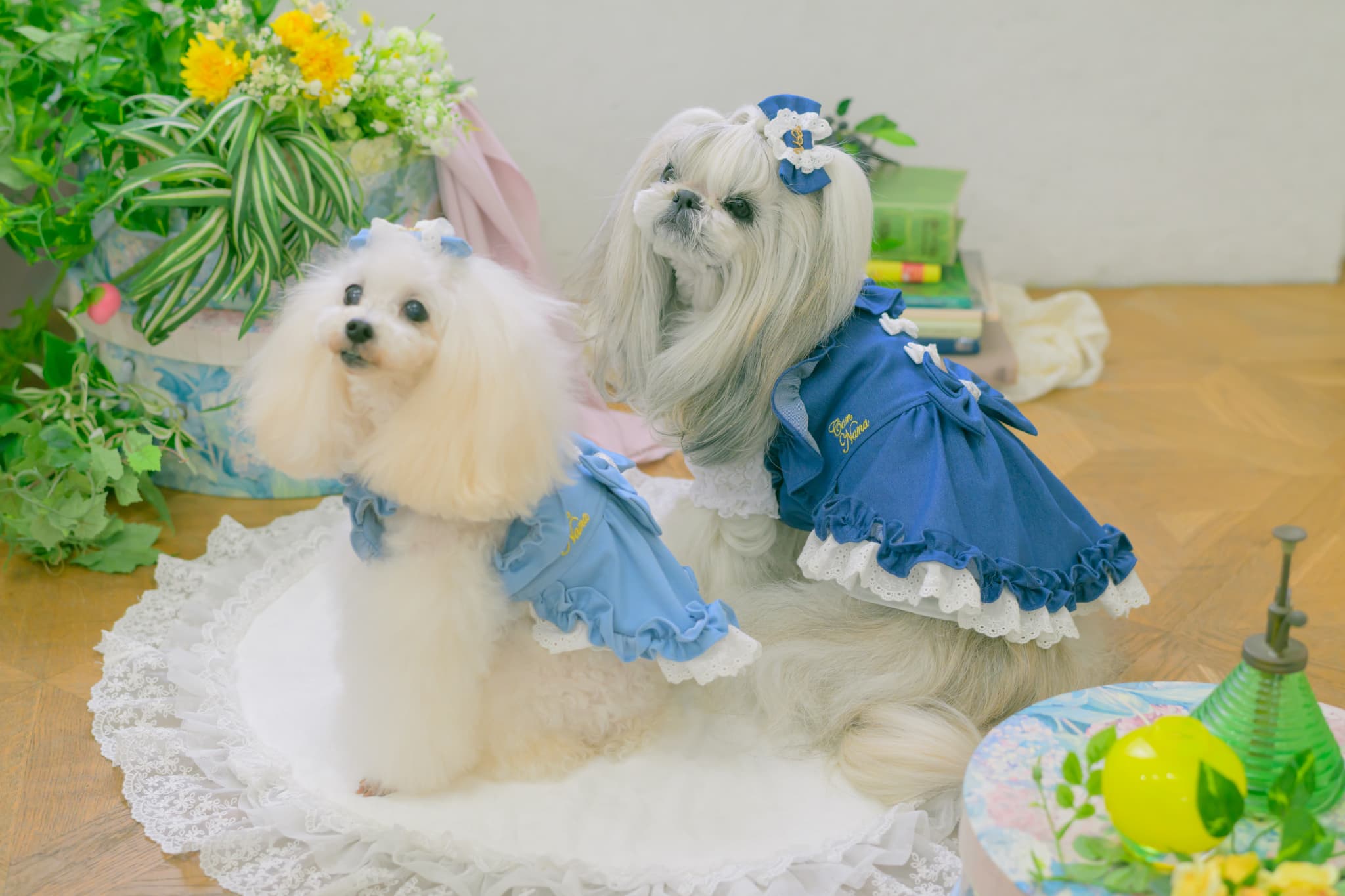 LB-331デニム×レースバレッタリボン