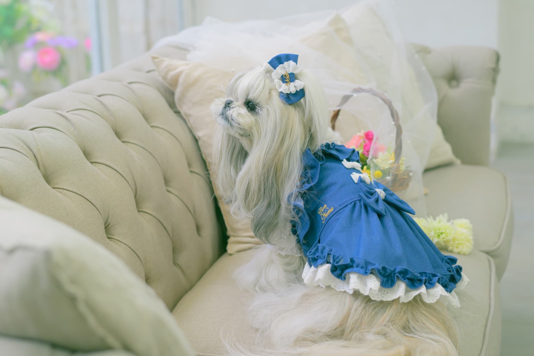 1181ストレッチデニムキャミワンピース