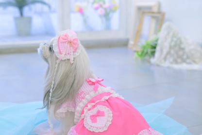 1177 ハートギンガムワンピース