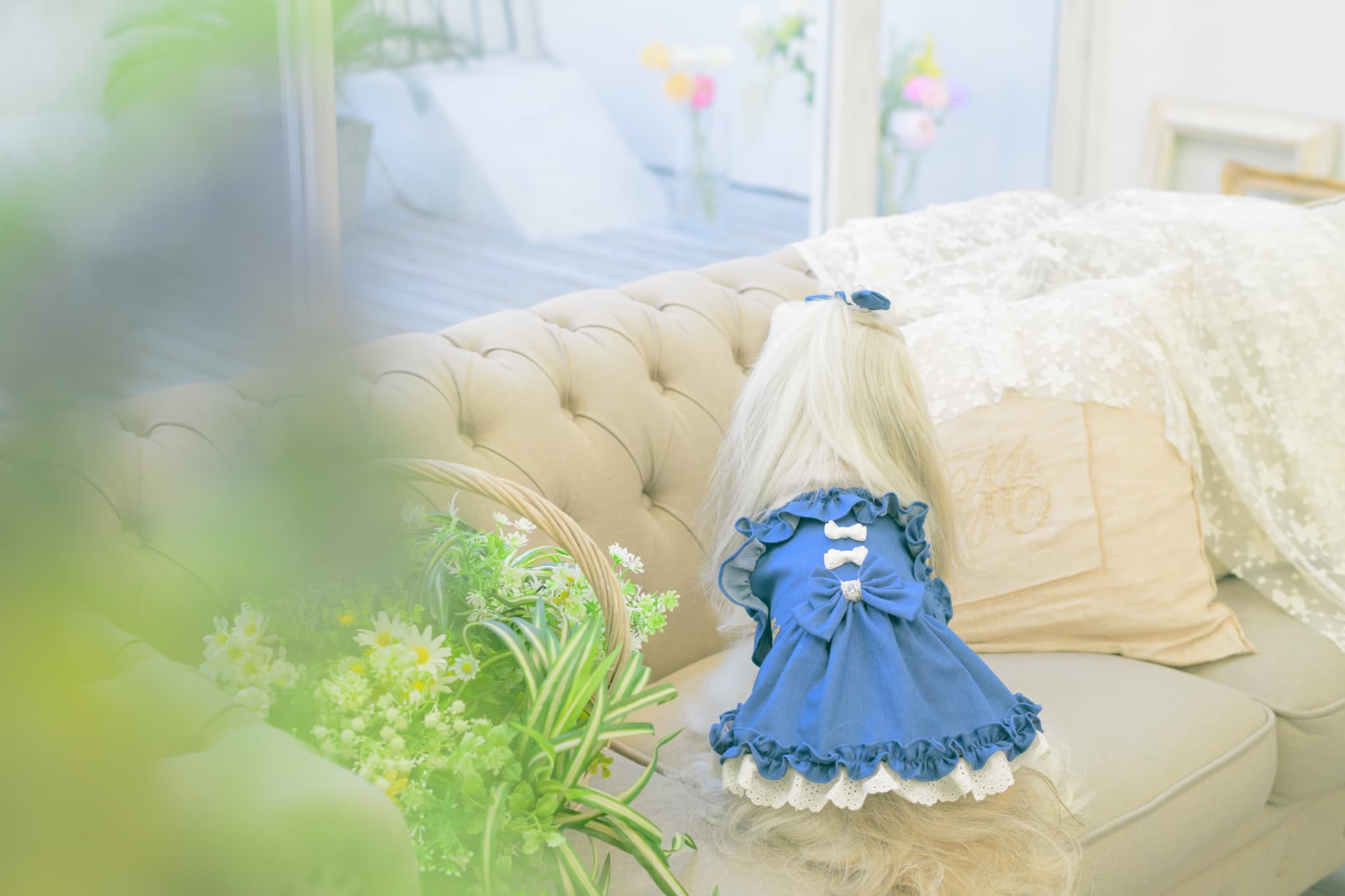 1181ストレッチデニムキャミワンピース