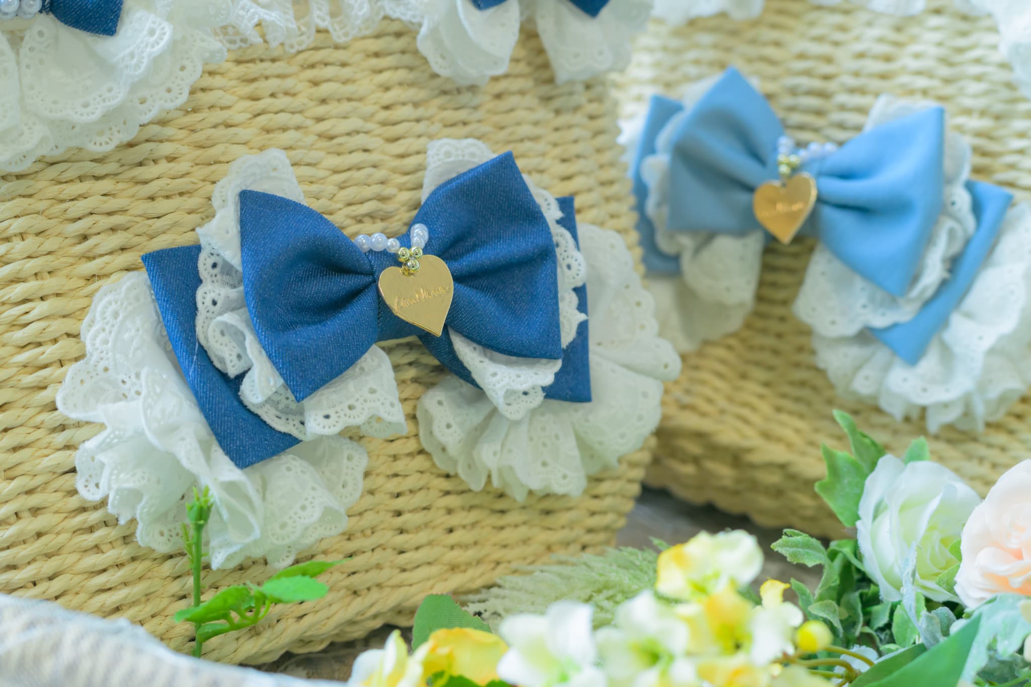 BK-008ﾃﾞﾆﾑﾊﾞﾚｯﾀ付きかごﾊﾞｯｸﾞ