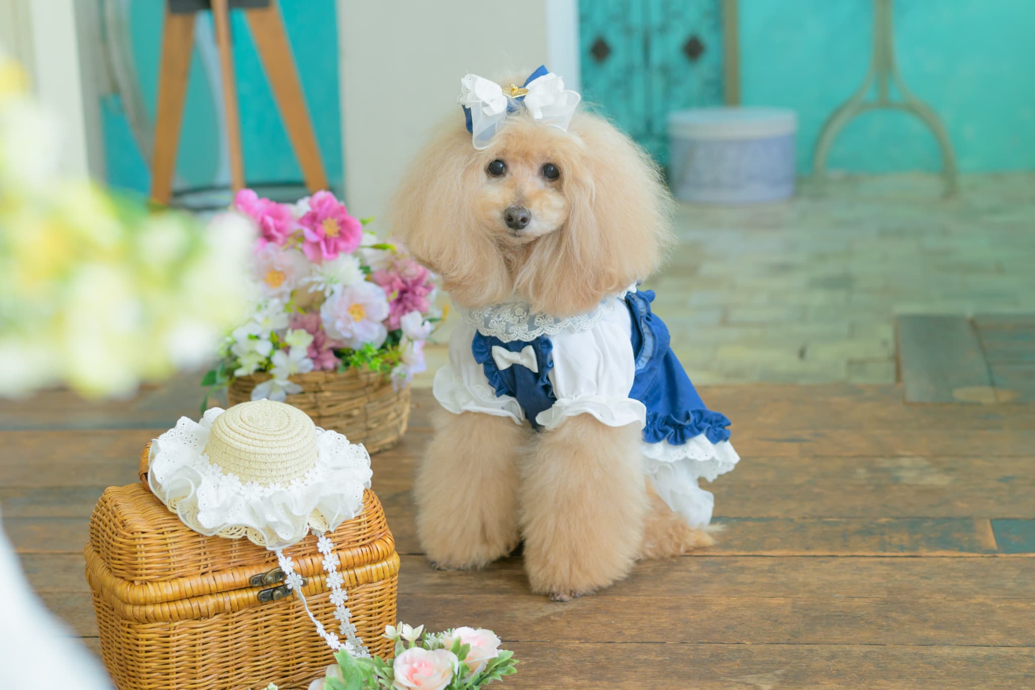 1181ストレッチデニムキャミワンピース