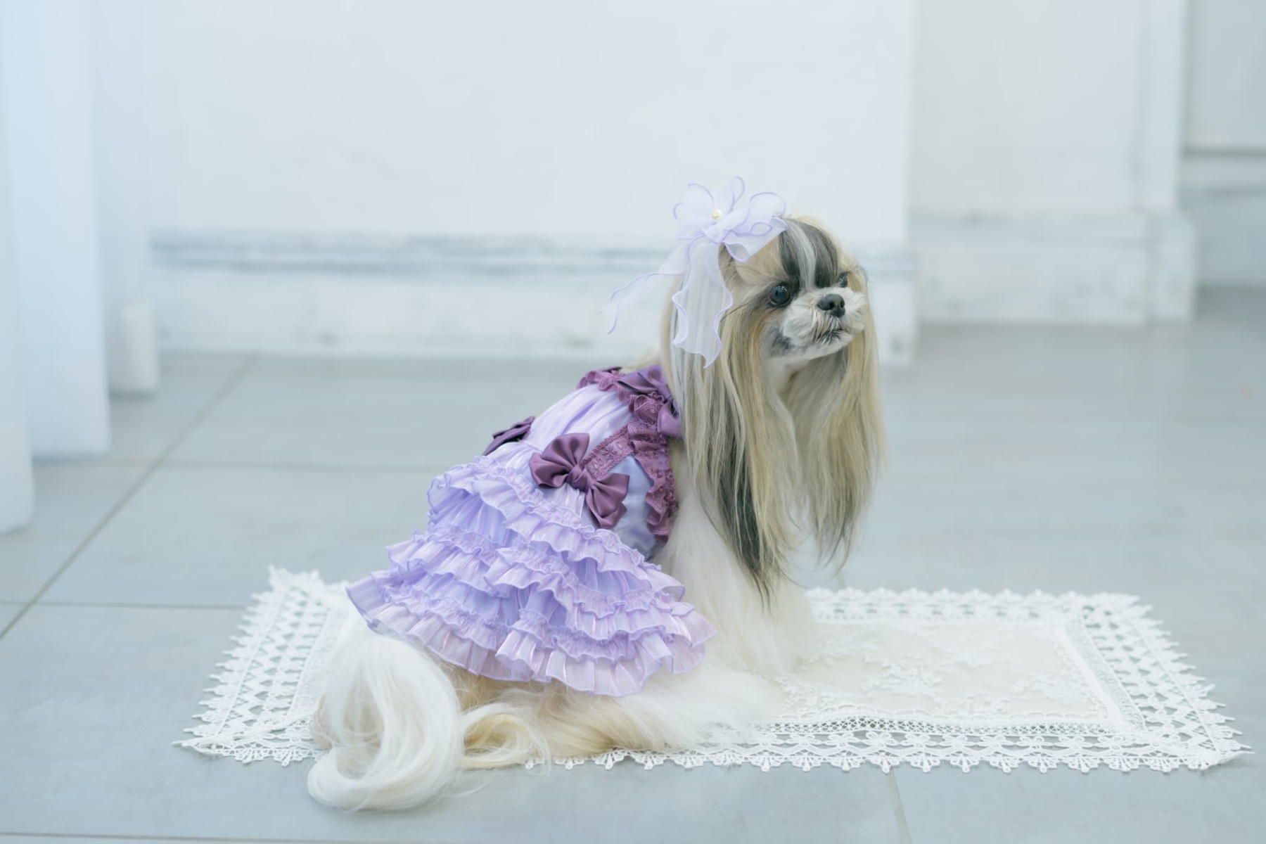 サテンドレスアップワンピース