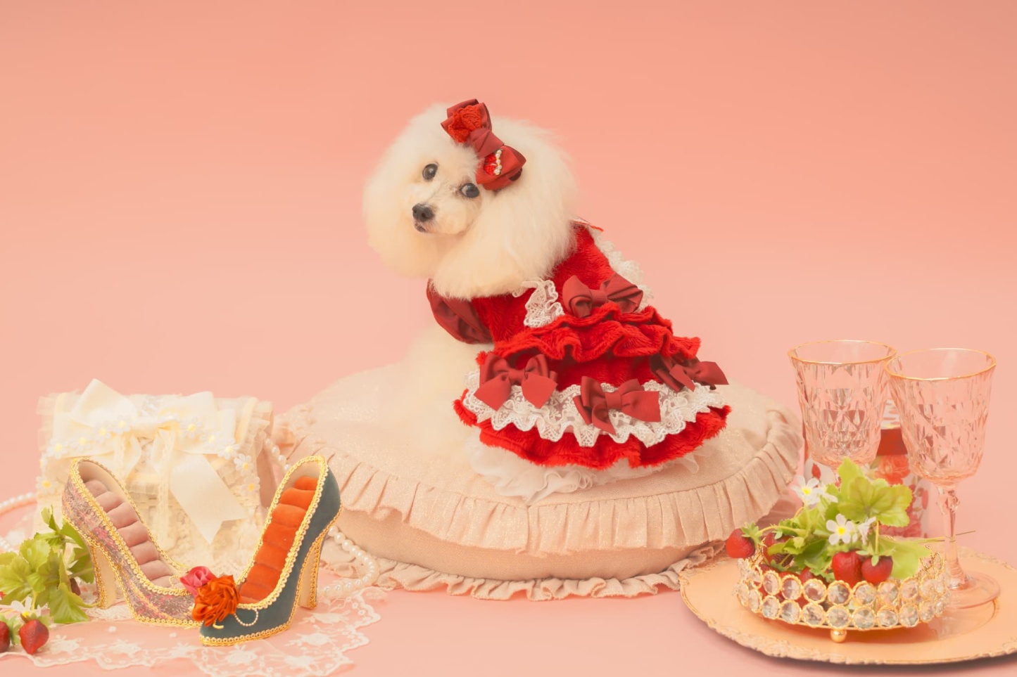 冬いちごスウィートワンピース