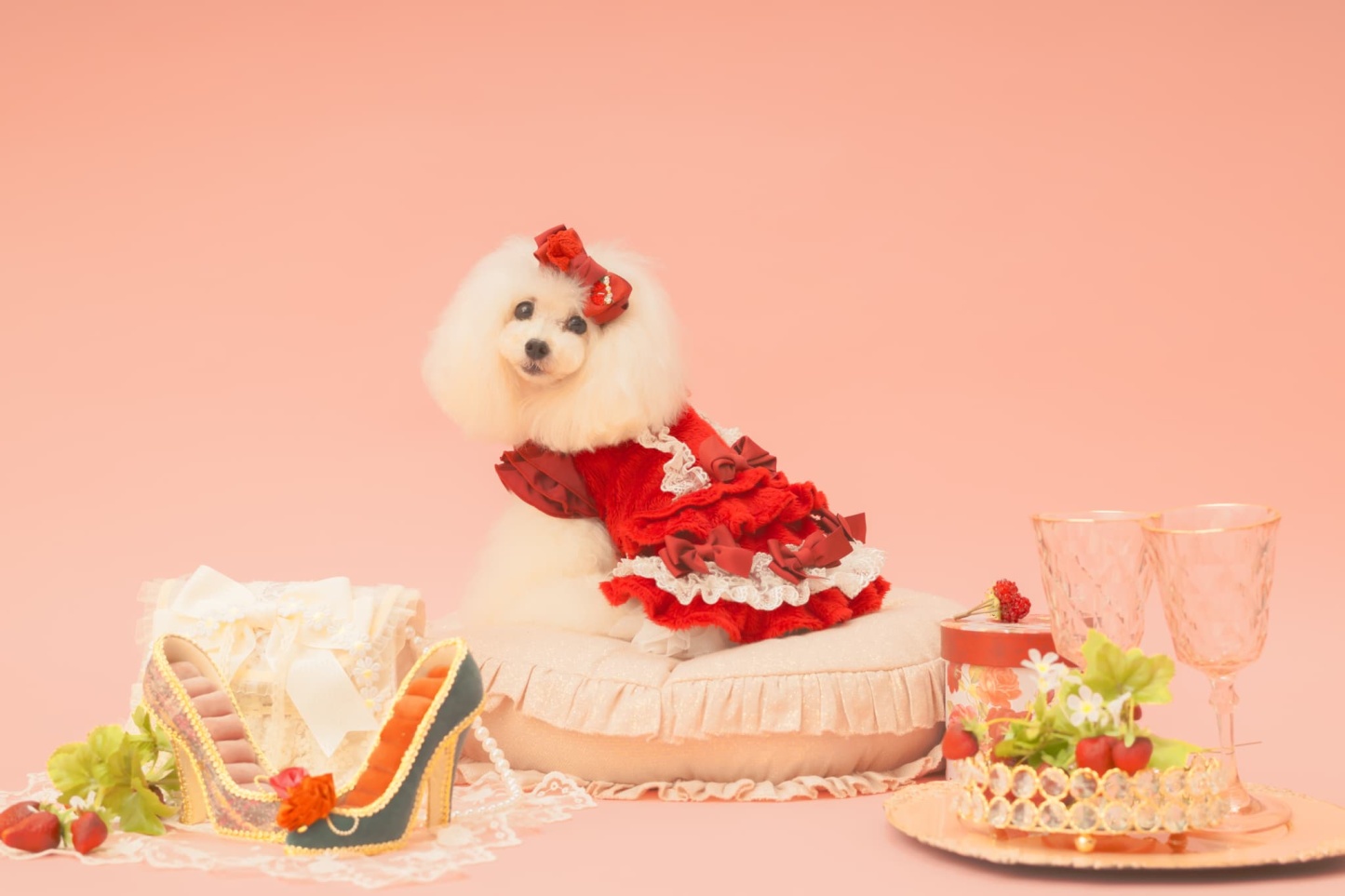 冬いちごスウィートワンピース