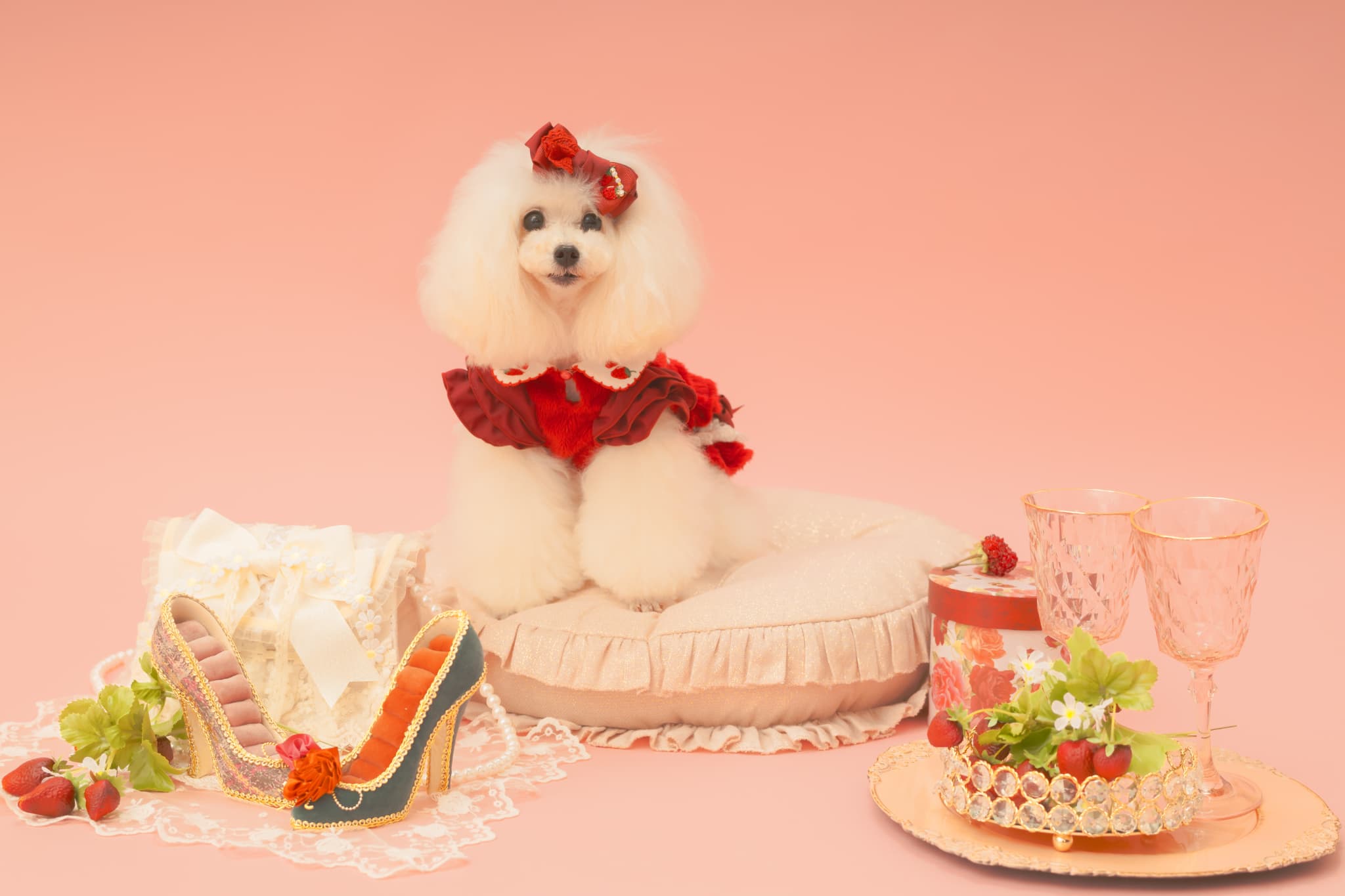 冬いちごスウィートワンピース