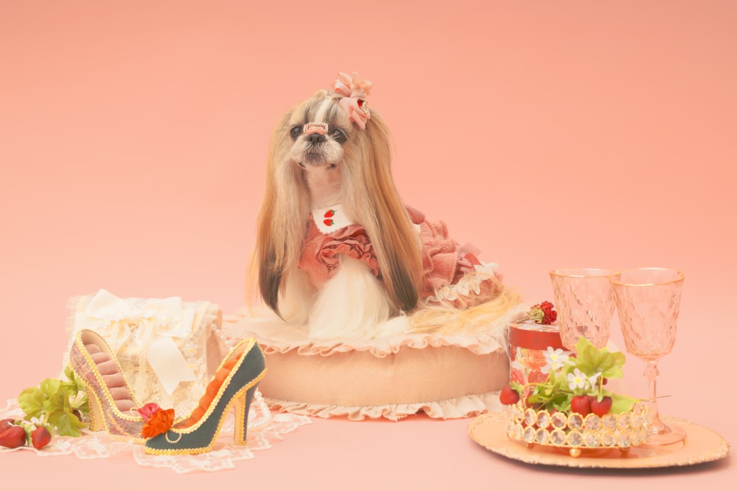 冬いちごスウィートワンピース