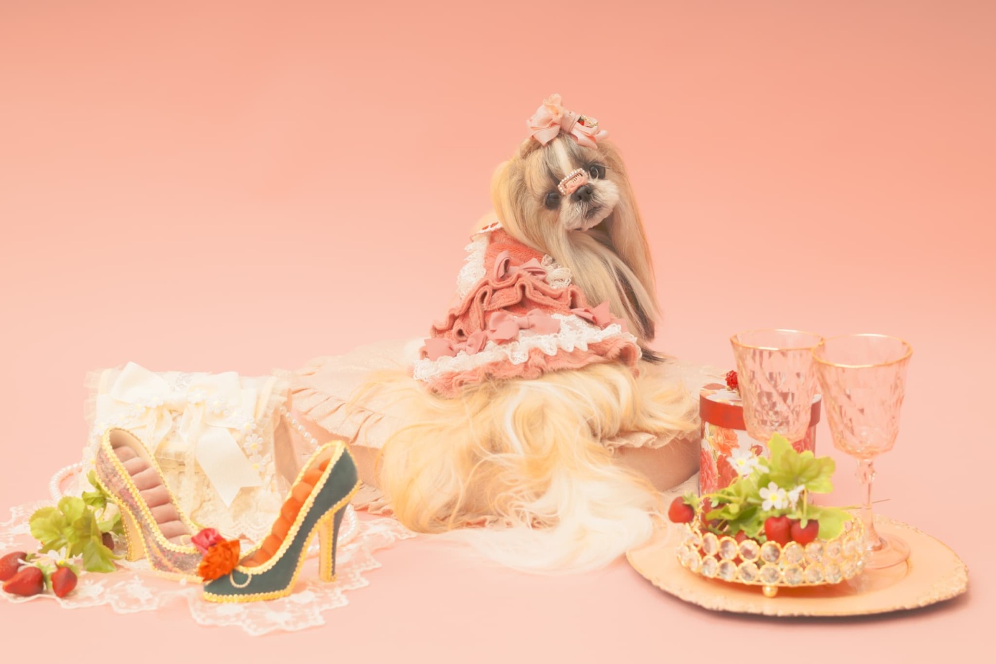 冬いちごスウィートワンピース