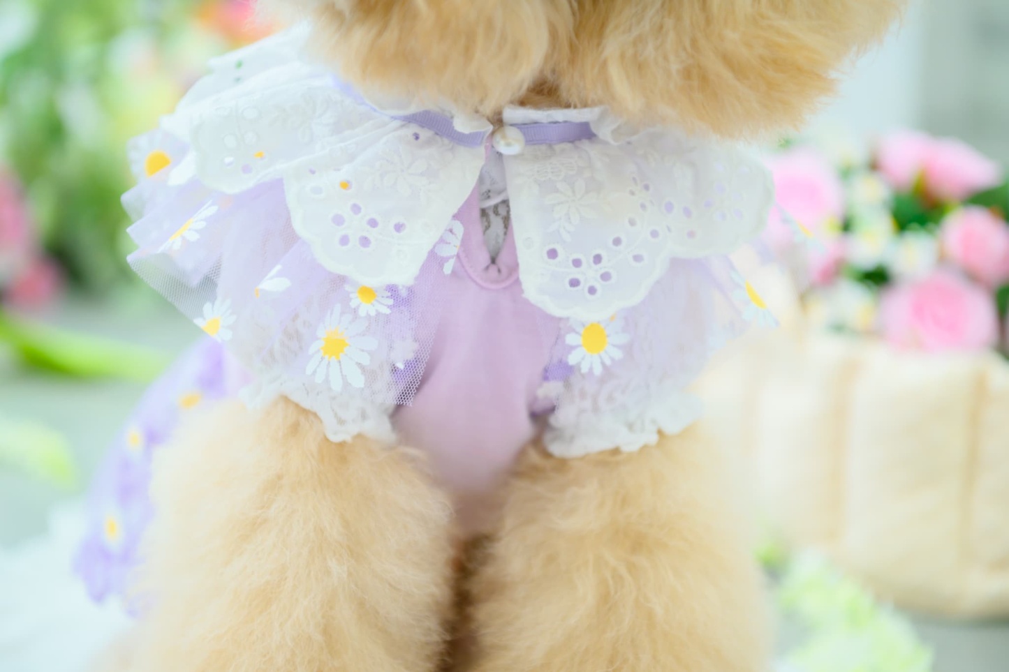 フラワーギンガムワンピース