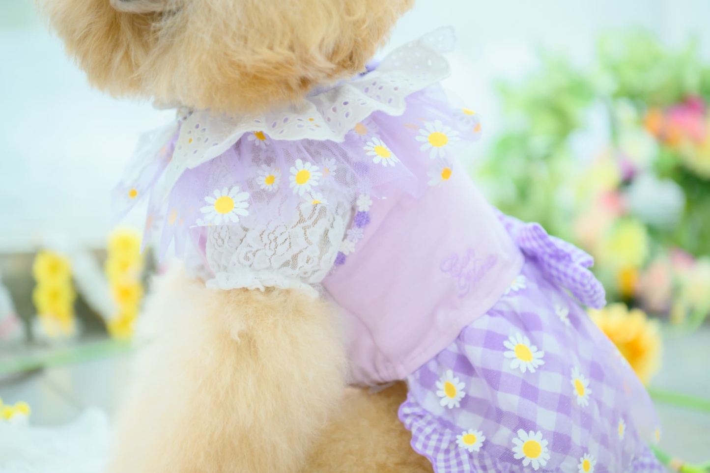 フラワーギンガムワンピース