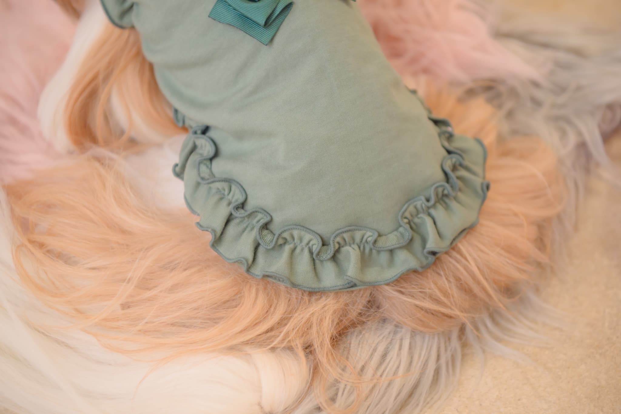 リボンカットソーワンピース