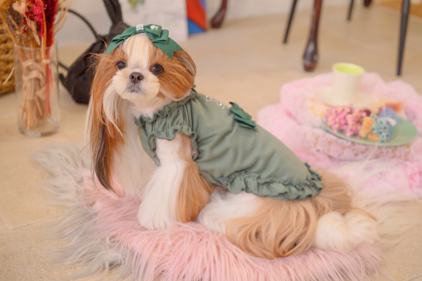 リボンカットソーワンピース