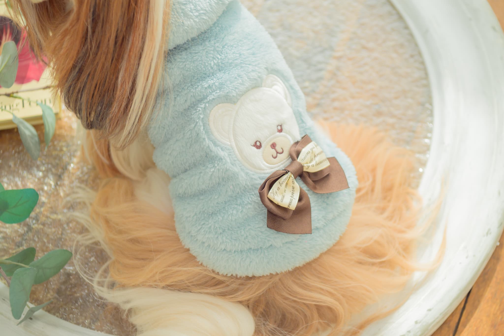 1172くまリボンボアジャケット