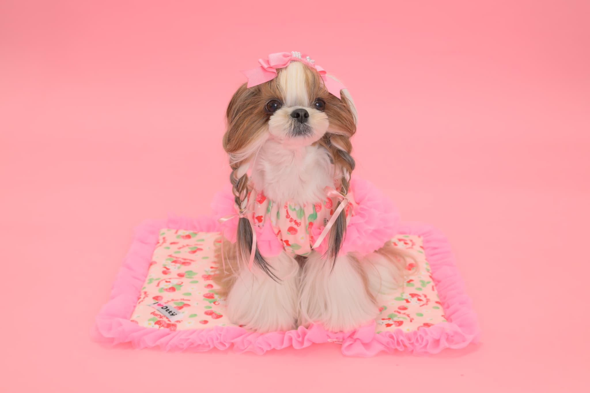 K-002 【Otty×CanNanaコラボ】HELLO KITTY・いちご柄カフェマット