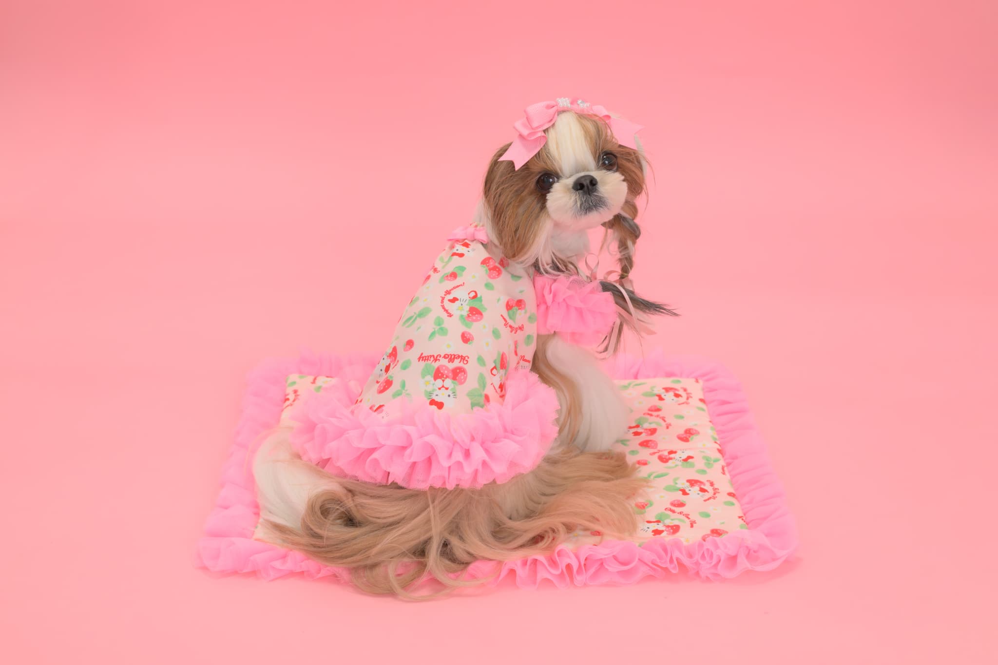 K-001 【Otty×CanNanaコラボ】HELLO KITTY・いちご柄ワンピース