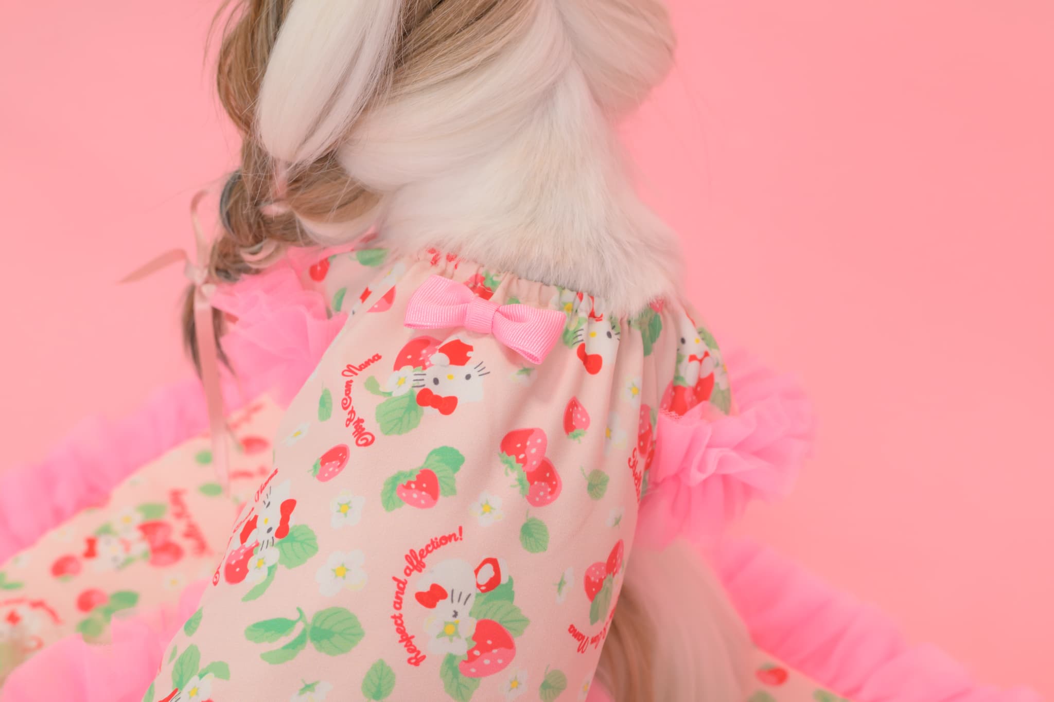 K-001 【Otty×CanNanaコラボ】HELLO KITTY・いちご柄ワンピース