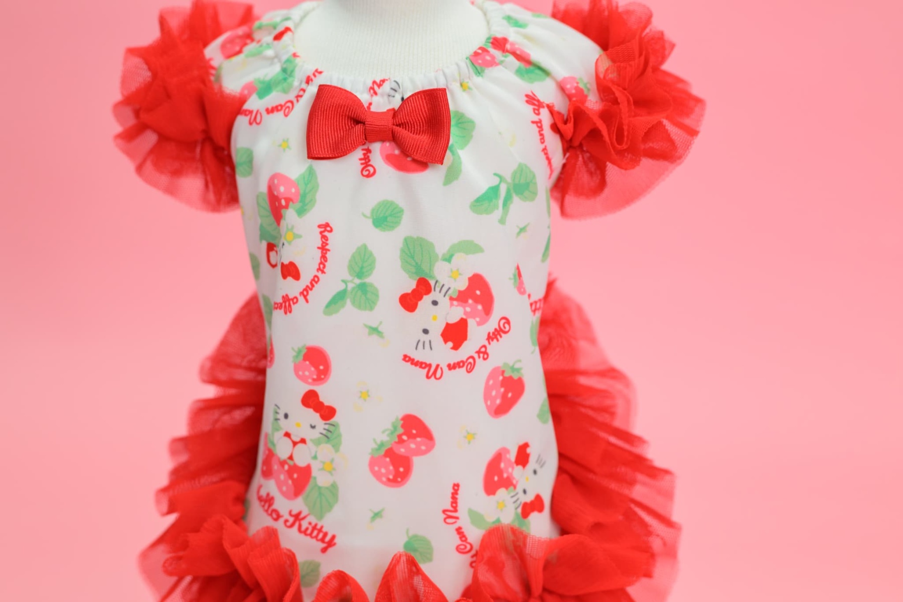 K-001 【Otty×CanNanaコラボ】HELLO KITTY・いちご柄ワンピース