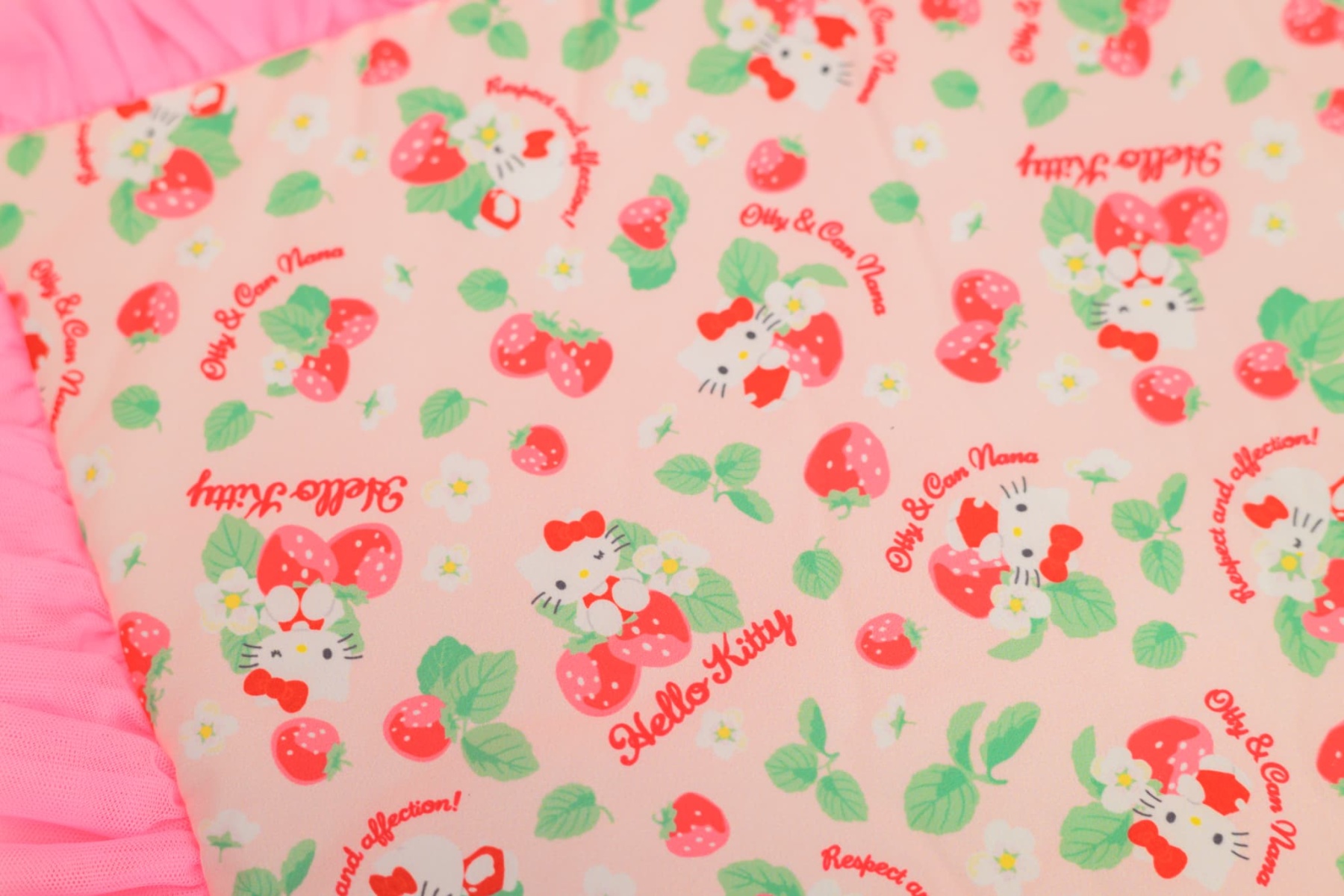 K-002 【Otty×CanNanaコラボ】HELLO KITTY・いちご柄カフェマット