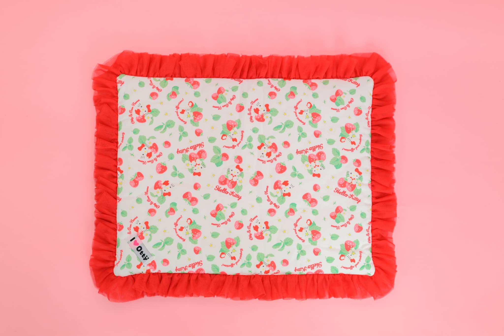 K-002 【Otty×CanNanaコラボ】HELLO KITTY・いちご柄カフェマット