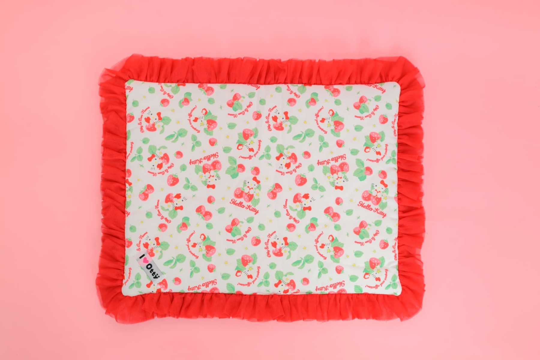 K-002 【Otty×CanNanaコラボ】HELLO KITTY・いちご柄カフェマット