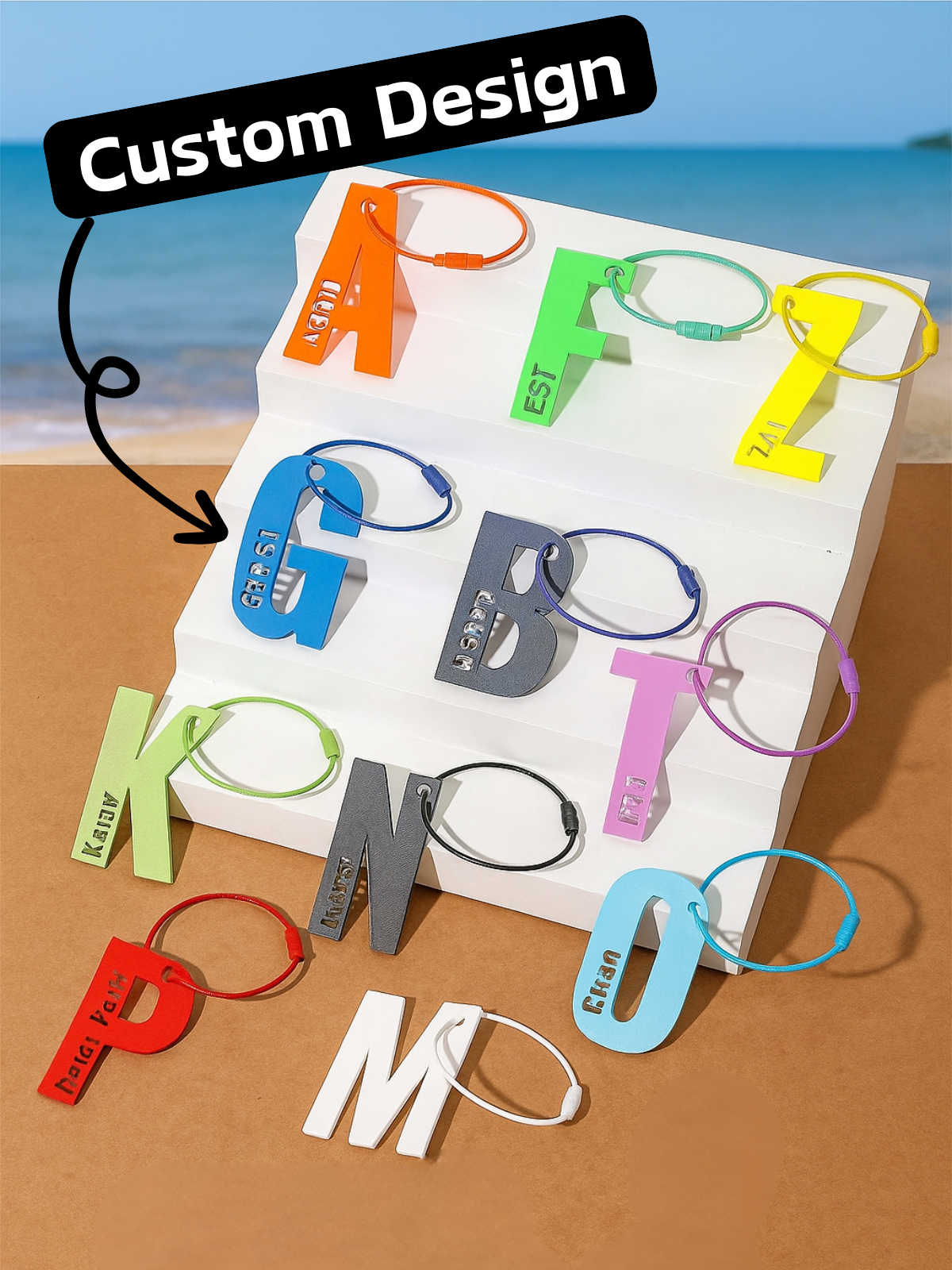 1 pcs Custom 3D Name Sign for Photo Shoot Prop, Colorful Holiday Photo Milestone Letters Prop, Unique Family Reunion Jewelry, Winter Eve Gifts, Back to School Gifts, Winter Gifts, Valentine's Day Boy Girl