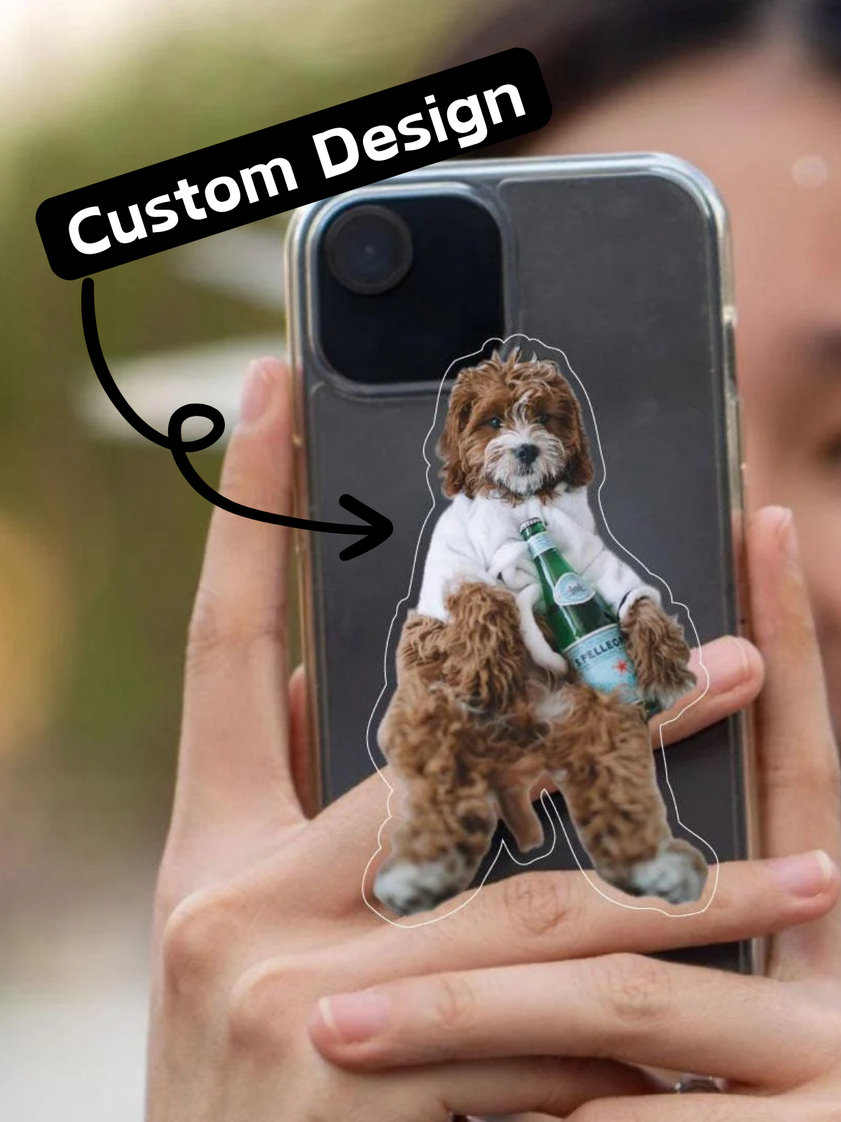 1 pcs Custom Magnetic Phone Grip，Pet Phone Holder，Kid Face Phone Stand，Personalized Pet Phone Grip，Couple photo Grip