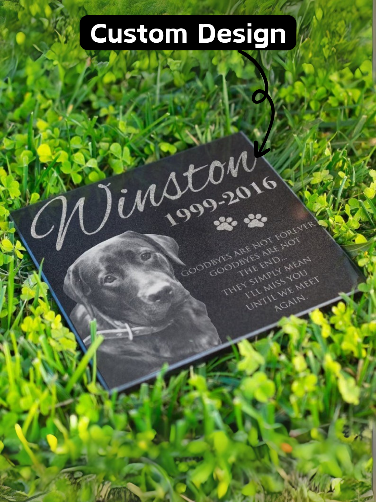 1 pcs Pet Memorial Stone, Dog Memorial Stone, Personalized Pet Memorial Gift, Dog Memorial Gift, Pet Headstone, Pet Grave Stone, Pet Grave Marker