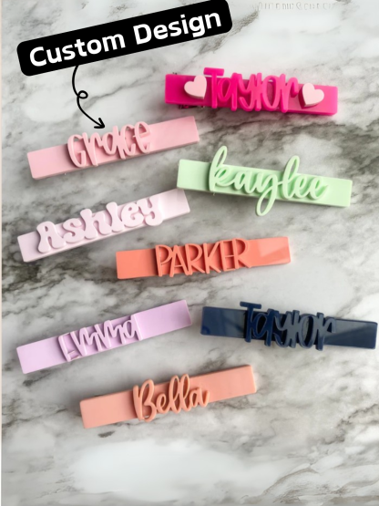 1pcs Personalized Name Hair Clip Cute - Name Alligator Clip - Custom Barrette - Girl Hair Clip - Christmas Gift - Princess Hair Clip