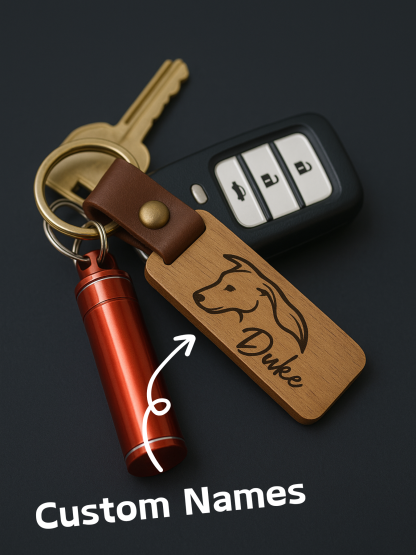 1 Piece Engraved Custom Dog Ear Keychain, New Puppy Gift, Bulk Gift, Dog Owner Gift Pet Sympathy Gift Personalized Dog Memorial Gift, Dog Lover Gift