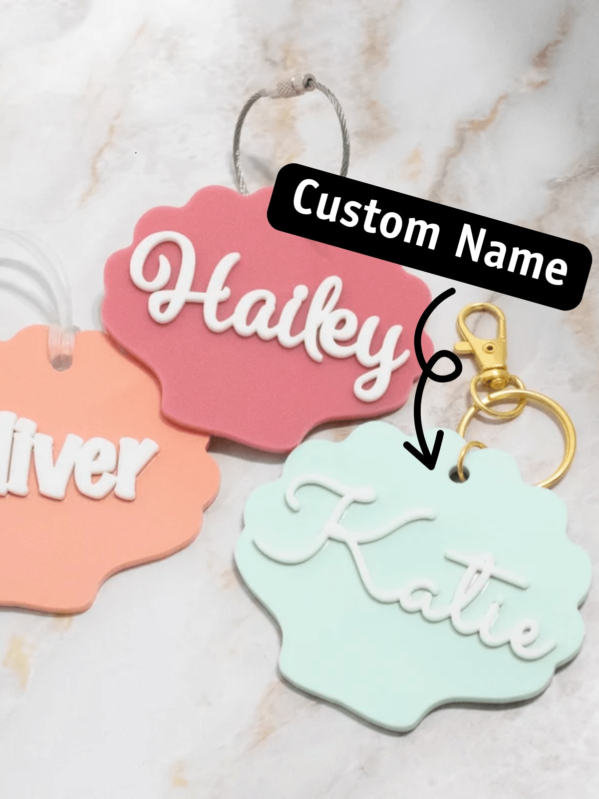 1 pcs Seashell Acrylic Keychain, Custom Name Glitter Keyring, 3D Ocean Beach Theme Key Chain, Personalized Gift Tag for Backpack, Luggage, Tote Bag, Summer Vacation, Birthday, Wedding, Bridal Shower Favors, Coastal Nautical Decorations