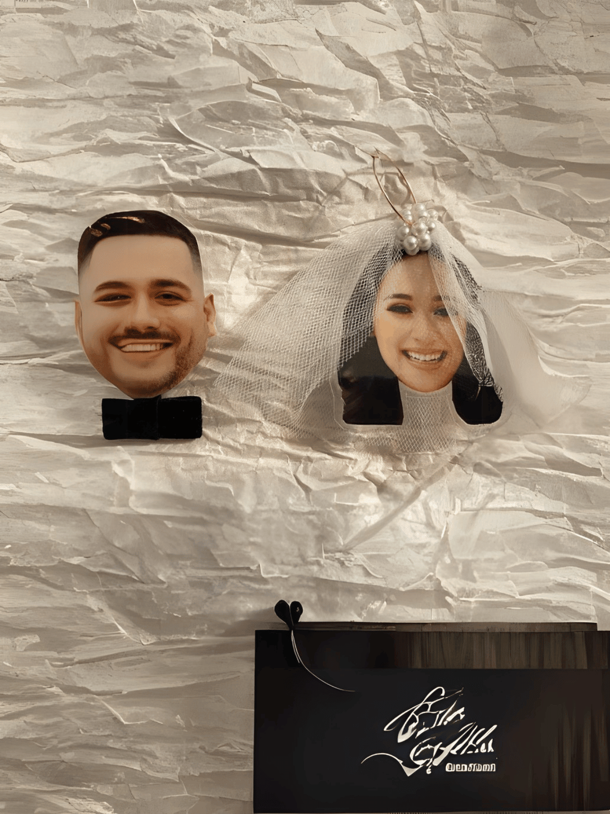 1 Pair Custom Personalized 3D Bride and Groom Earrings with Photo, Veil, and Bowtie, Cute Romantic Wedding Jewelry, Elegant Handmade Resin Earrings, Funny Couple Accessories, Unique Bridal Party Gift, Personalized Anniversary Gift for Wedding, Engagement,