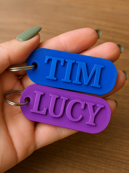 1 Piece Customizable Name Keychain or Zipper Pull, Choose your color and name, Perfect for Backpacks, Luggage, School Bags, Gifts, Party Favors