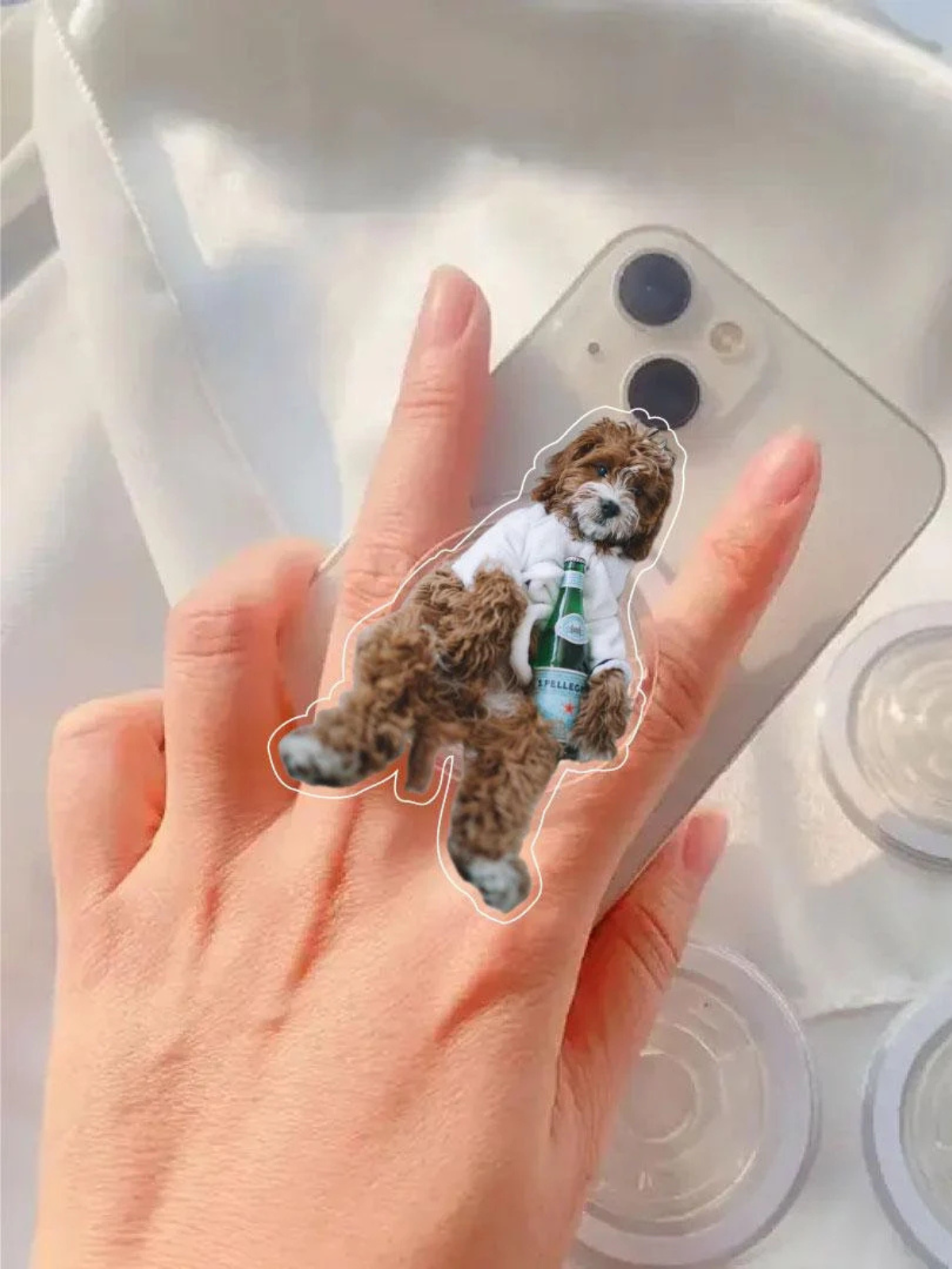 1 pcs Custom Magnetic Phone Grip，Pet Phone Holder，Kid Face Phone Stand，Personalized Pet Phone Grip，Couple photo Grip