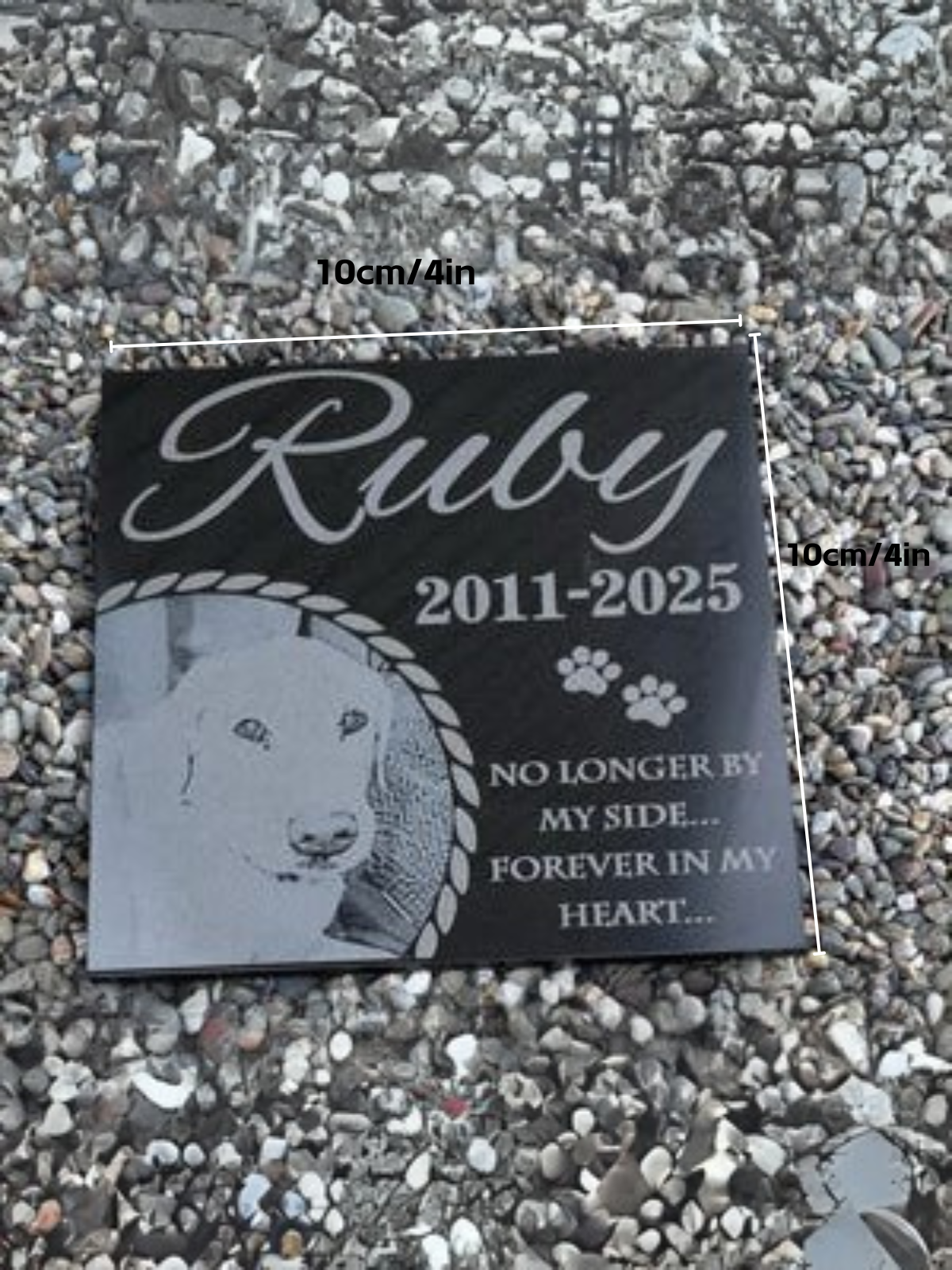 1 pcs Pet Memorial Stone, Dog Memorial Stone, Personalized Pet Memorial Gift, Dog Memorial Gift, Pet Headstone, Pet Grave Stone, Pet Grave Marker