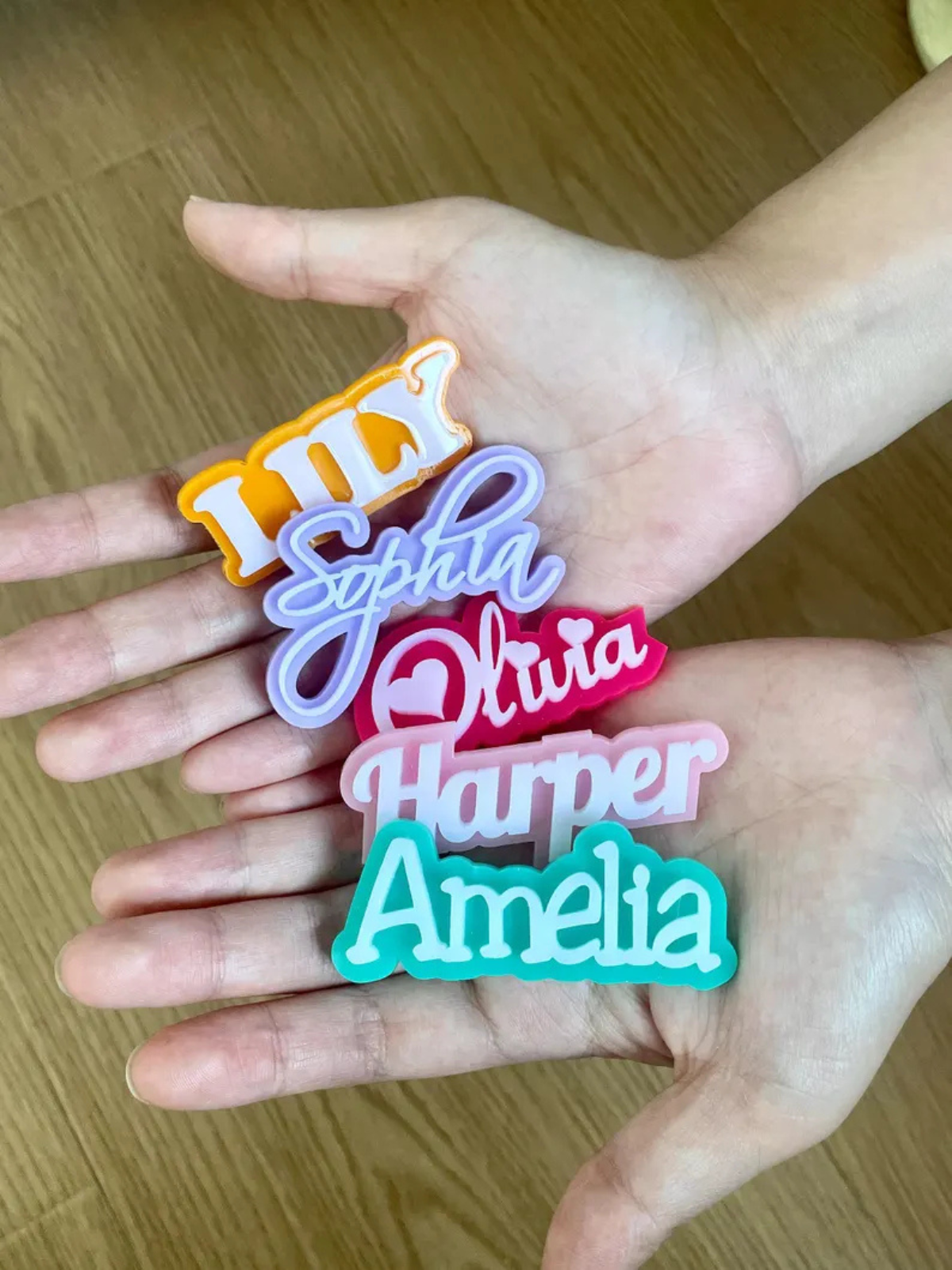 1 pcs Personalized Name Hair Clip Cute - Name Alligator Clip - Custom Barrette - Girl Hair Clip - Christmas Gift - Princess Hair Clip