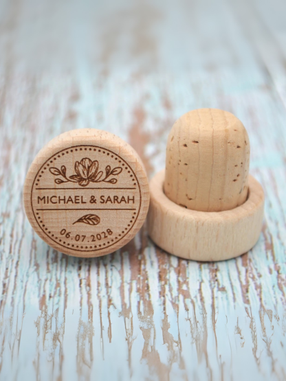 1/10/20/50/100-Piece Custom Text Engraved Natural Wood Wine Stoppers, Rustic Elegant Earth Tones Hand-Carved Cylindrical Eco-Friendly Natural-Fit Personalized Cork Closures for Weddings, Anniversaries, Eco-Friendly Events, Rustic Themed Parties, Corporate