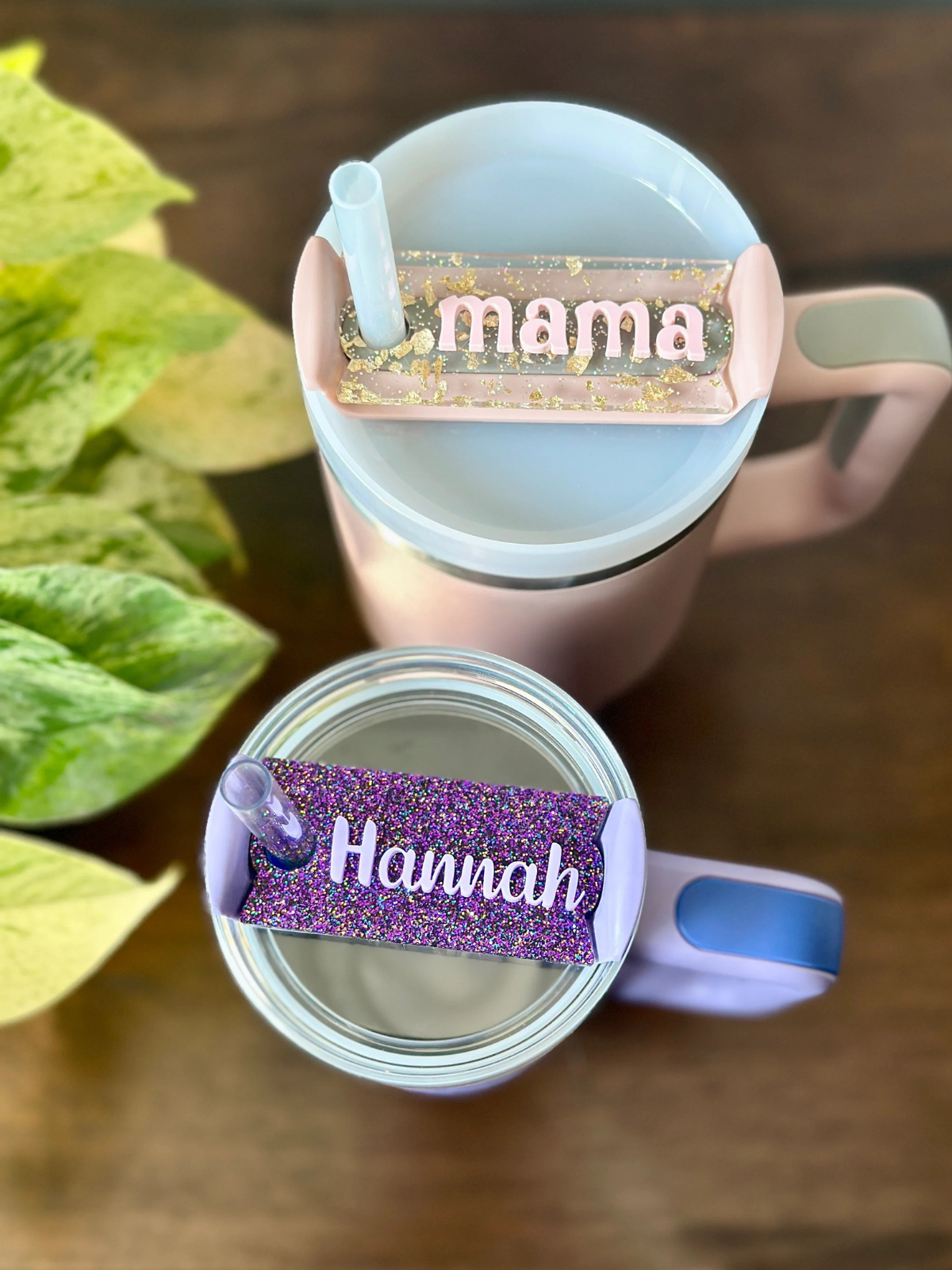 1 pcs Personalized Tumbler Name Tag, 20 oz 40 oz Tumbler Plate Topper, Tumbler Lid Tag, Custom Tumbler Tag, Acrylic Name Tag, Acrylic Name Plate