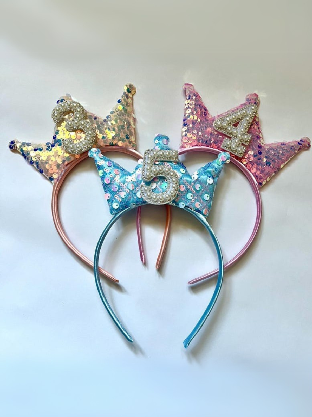1 pcs Birthday Girl Party 4th 5th 6th 7th Birthday Crown Alice Band Headband