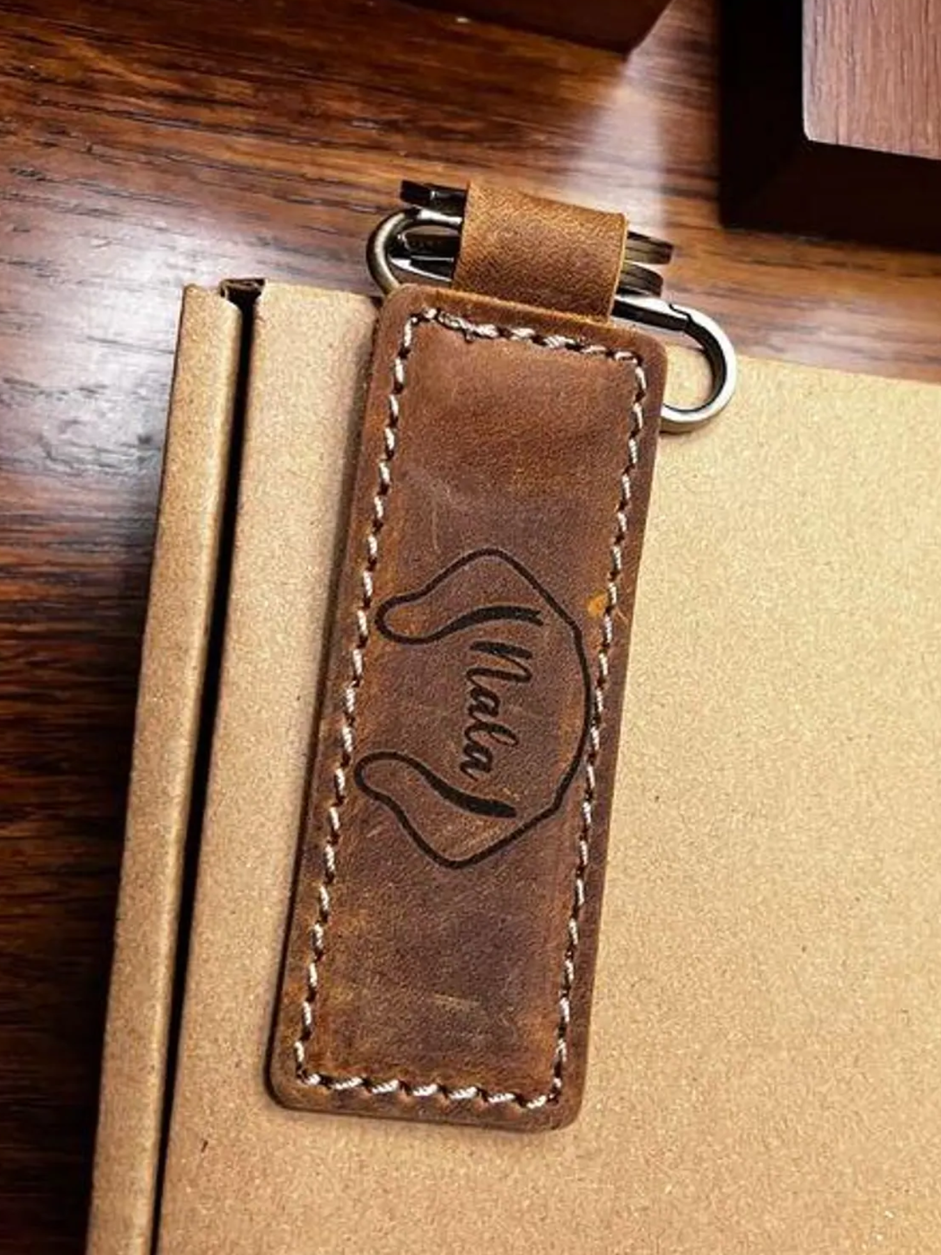 1 Piece Custom Dog Owner Gift Ideas, Dog Gift, Genuine Leather Keyring, Leather Keychain, Pet Portrait, Dog Owner, Dog Mom, mom dad Gift Pet Owner