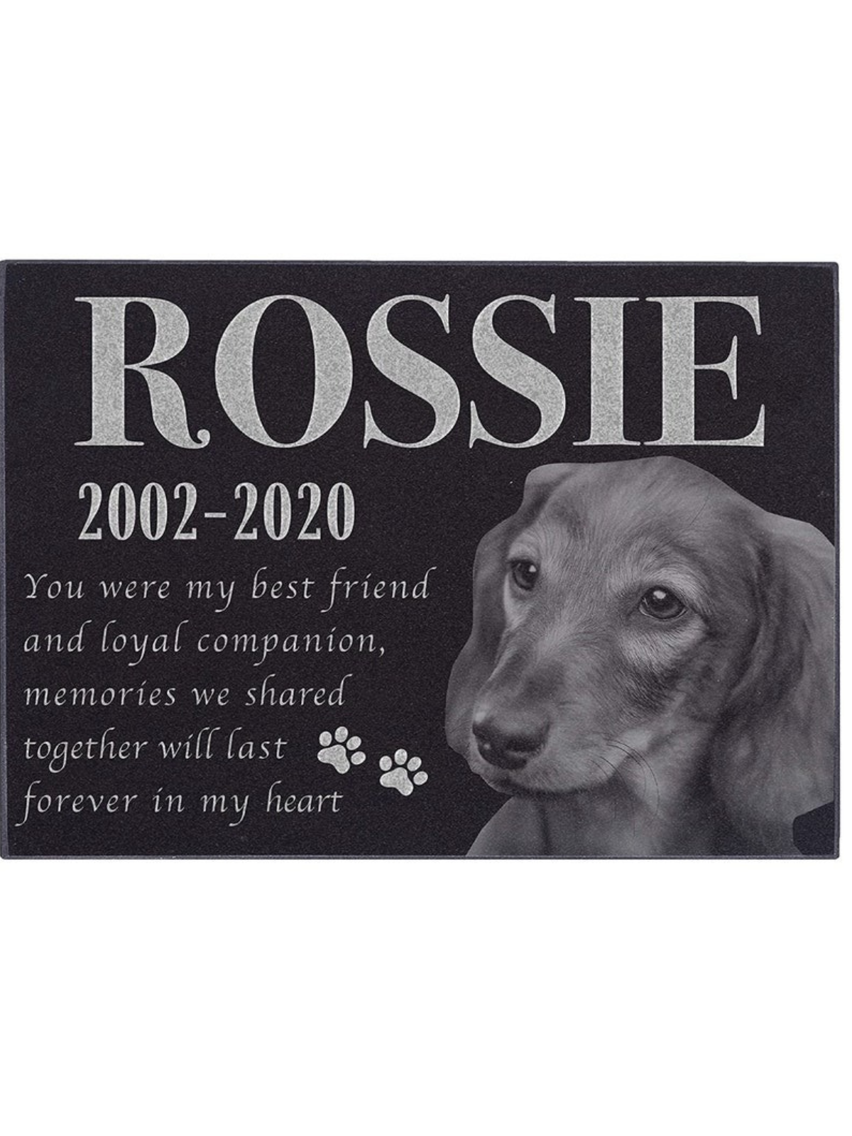 1 pcs Pet Memorial Stone, Dog Memorial Stone, Personalized Pet Memorial Gift, Dog Memorial Gift, Pet Headstone, Pet Grave Stone, Pet Grave Marker
