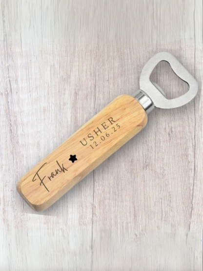1 pcs /2pcs Personalised Usher Gift, Bottle Opener, Gift For Him, Wedding Favours, Gift For Usher, Wedding Gifts, Personalised Gifts, Engraved Gifts