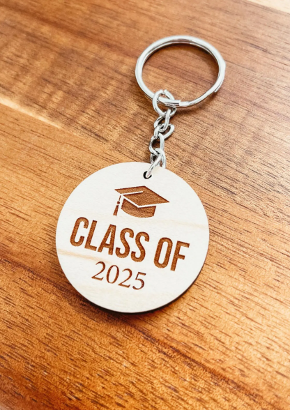 1 Piece Class of 2025 Keychain, Graduation Keychain, Grad Keychain, Custom Graduation Gift, Personalized Graduation Gift, Custom Keychain, Keyring