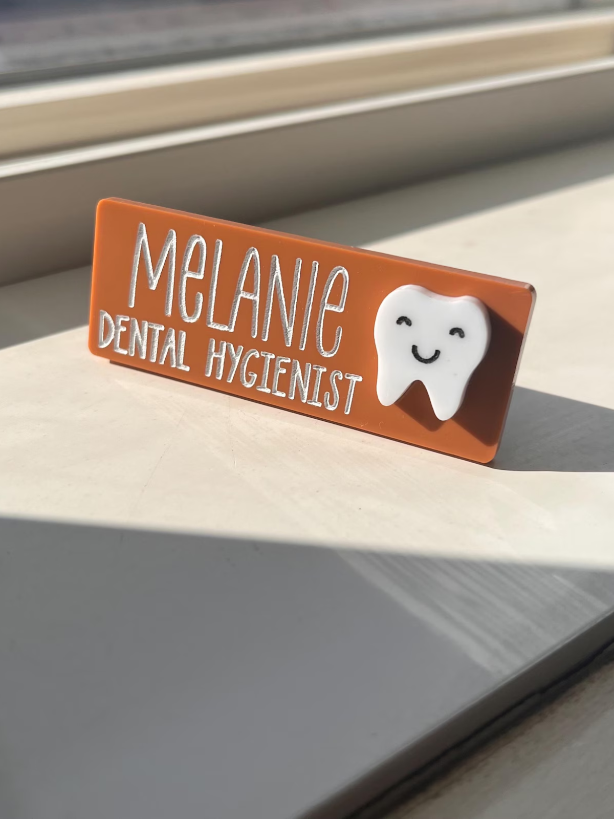 1 Piece Magnetic Name Tag - Dental Hygienist, Dentist, Dental Assistant, Dental Receptionist, dental office, dental clinic
