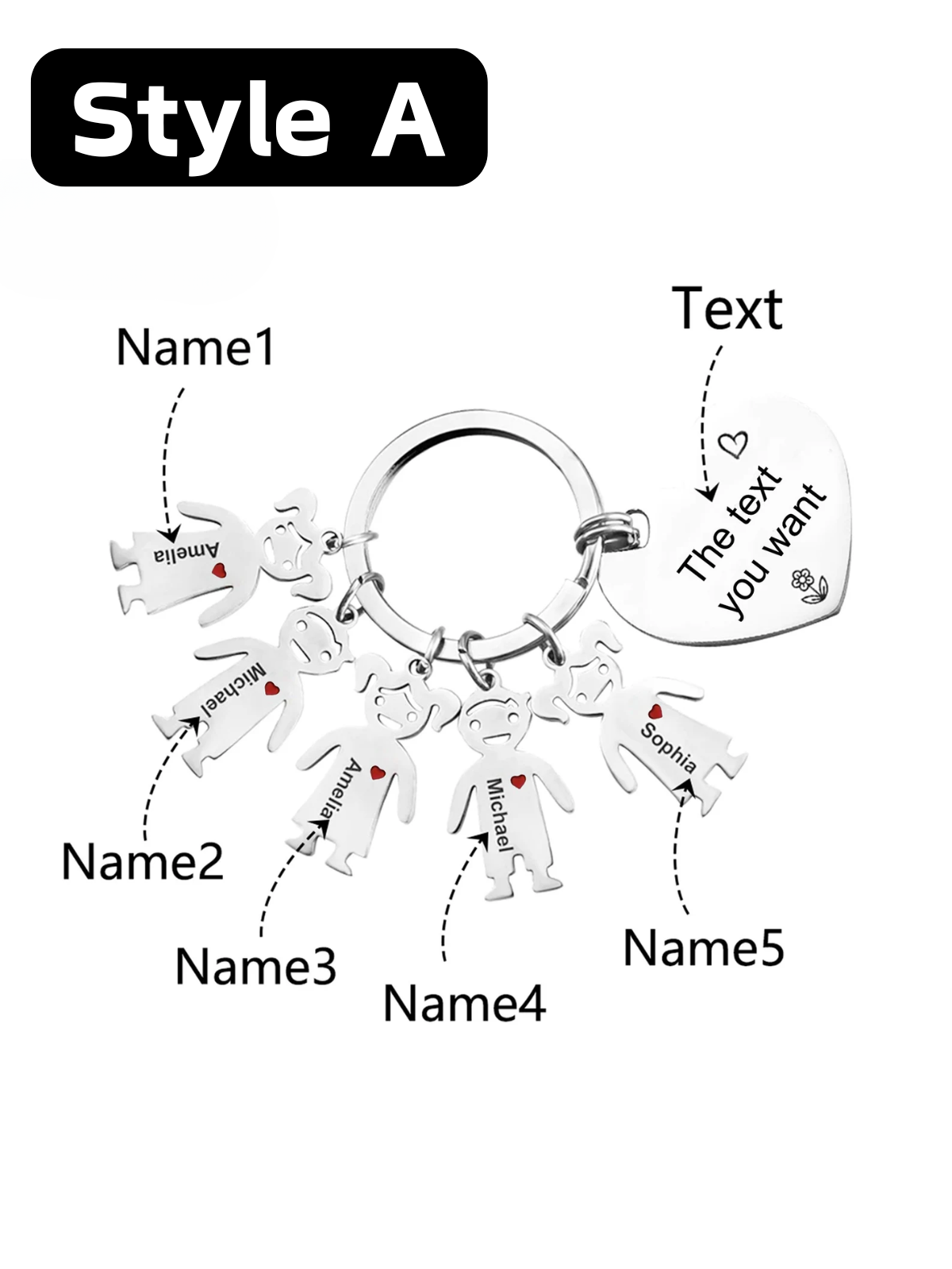 1 Piece This Mommy Daddy Belongs To... Keychain, Custom Family Keyring, Personalized Keyring, Kids Names Keychain, Mother's Day, Father's Day Gift