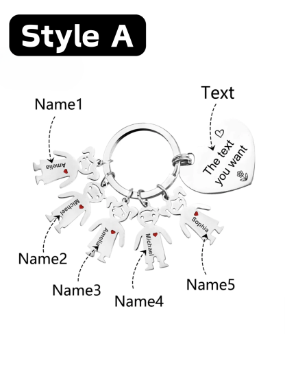 1 Piece This Mommy Daddy Belongs To... Keychain, Custom Family Keyring, Personalized Keyring, Kids Names Keychain, Mother's Day, Father's Day Gift